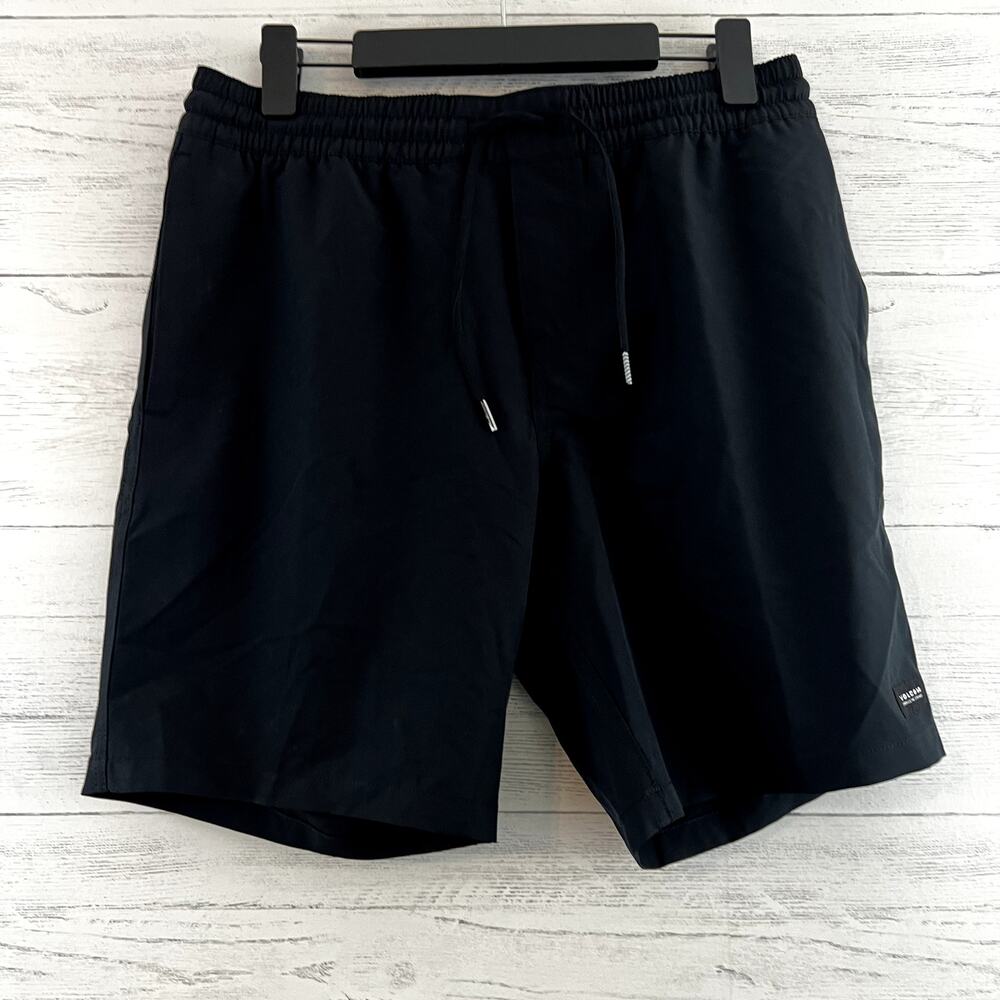Volcom Black Pull On Athletic Shorts Size M